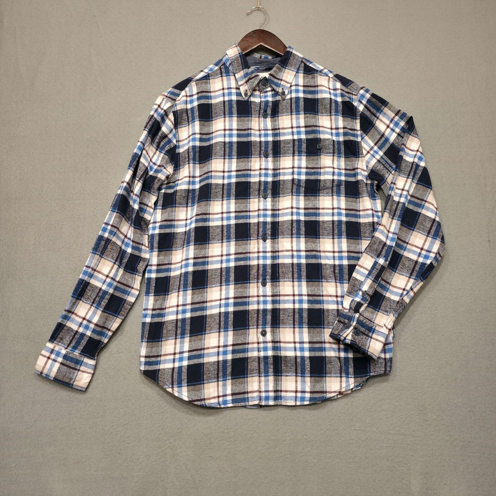 Weatherproof Vintage Mens Multicolor Button Up Long Sleeve Flannel Size Medium